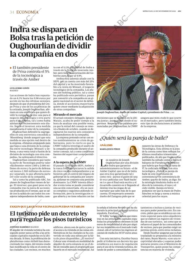 ABC MADRID 23-11-2022 página 34