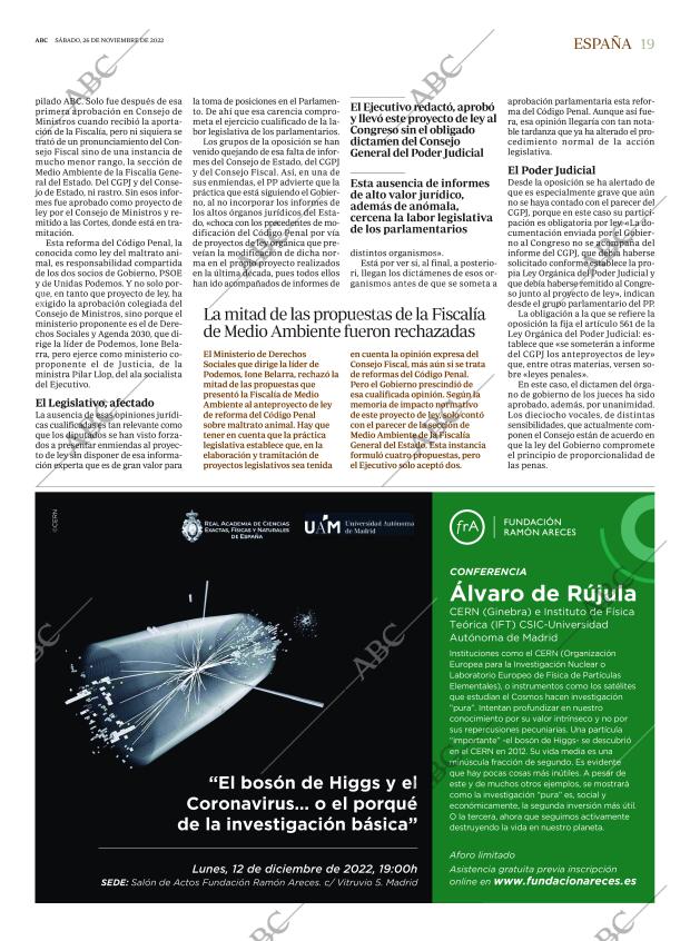 ABC MADRID 26-11-2022 página 19