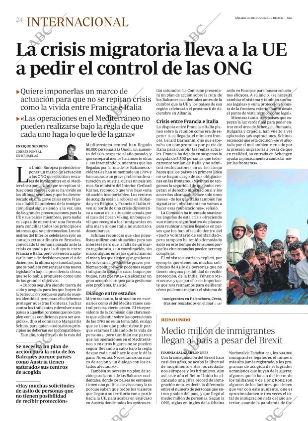 ABC MADRID 26-11-2022 página 24