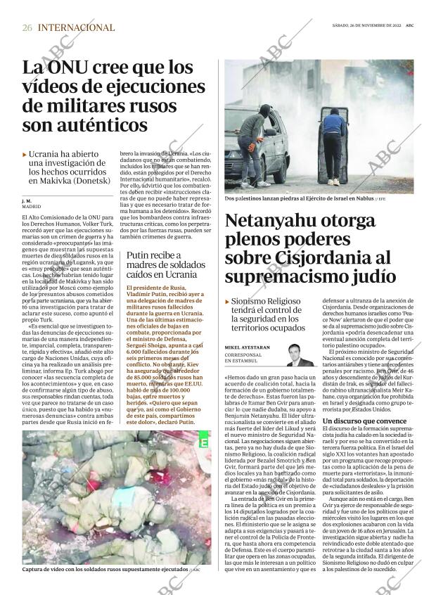 ABC MADRID 26-11-2022 página 26