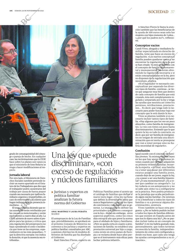ABC MADRID 26-11-2022 página 37