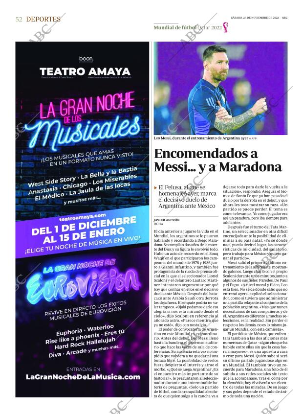 ABC MADRID 26-11-2022 página 52