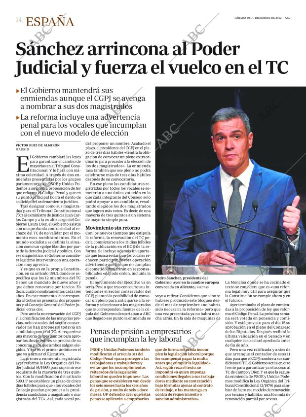 ABC MADRID 10-12-2022 página 14