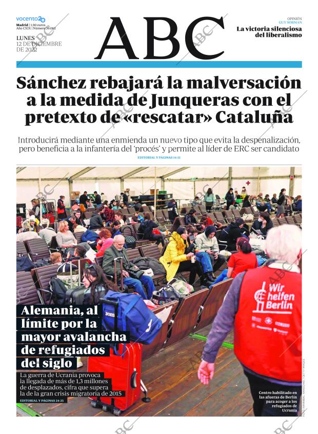 ABC MADRID 12-12-2022 página 1