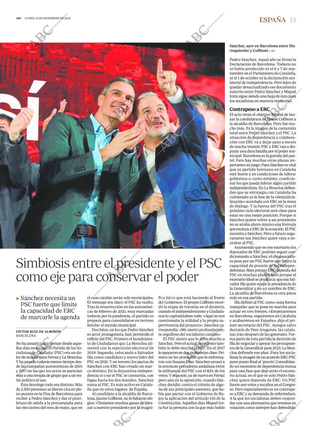 ABC MADRID 12-12-2022 página 15