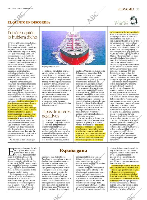 ABC MADRID 12-12-2022 página 33