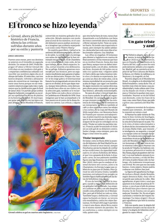 ABC MADRID 12-12-2022 página 45
