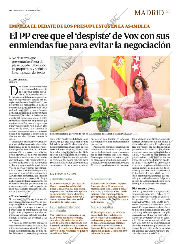 ABC MADRID 12-12-2022 página 51