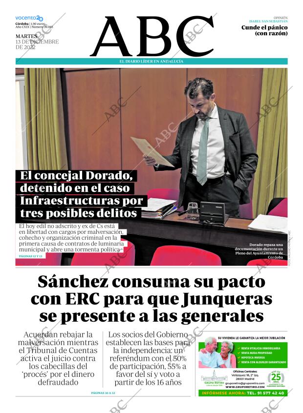 ABC CORDOBA 13-12-2022 página 1