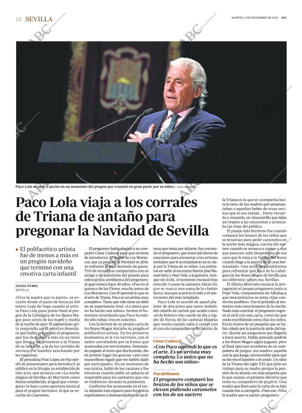 ABC SEVILLA 13-12-2022 página 18