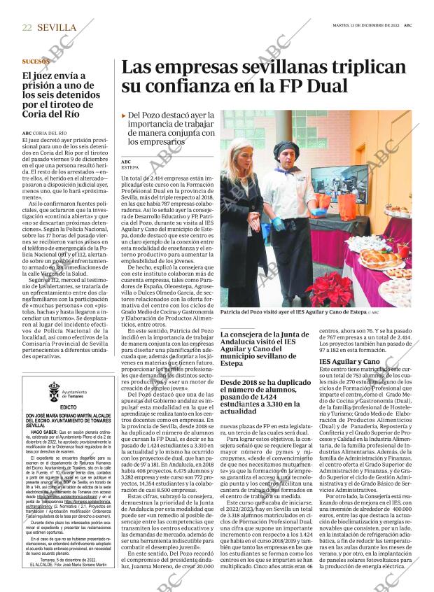 ABC SEVILLA 13-12-2022 página 22