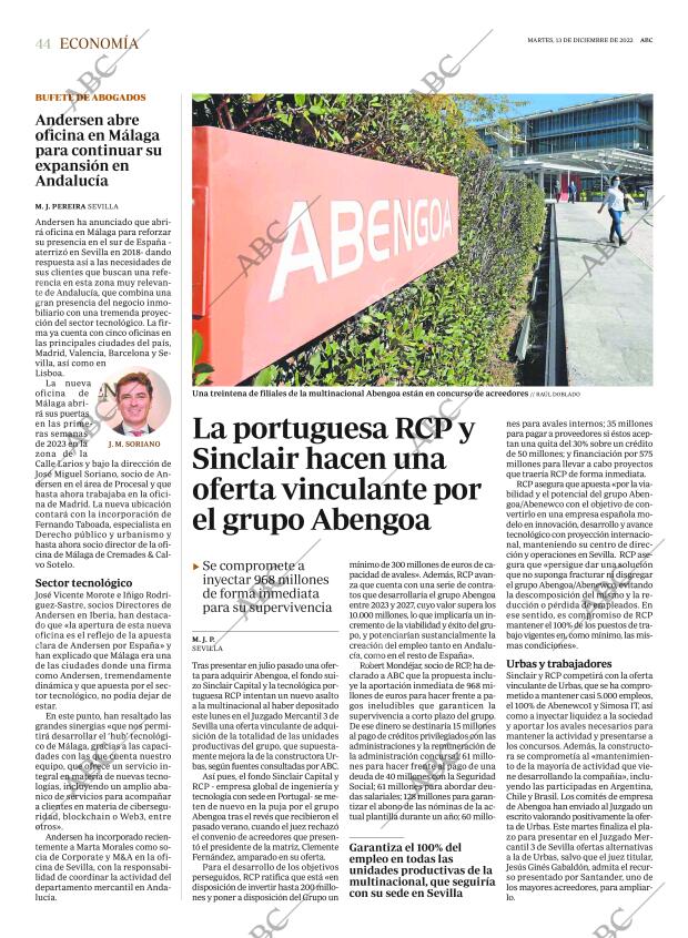 ABC SEVILLA 13-12-2022 página 44