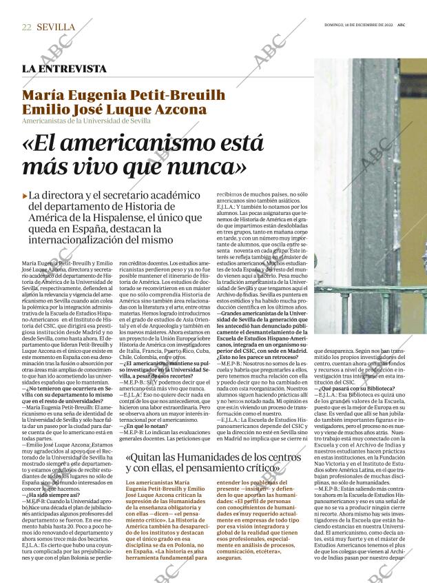 ABC SEVILLA 18-12-2022 página 22