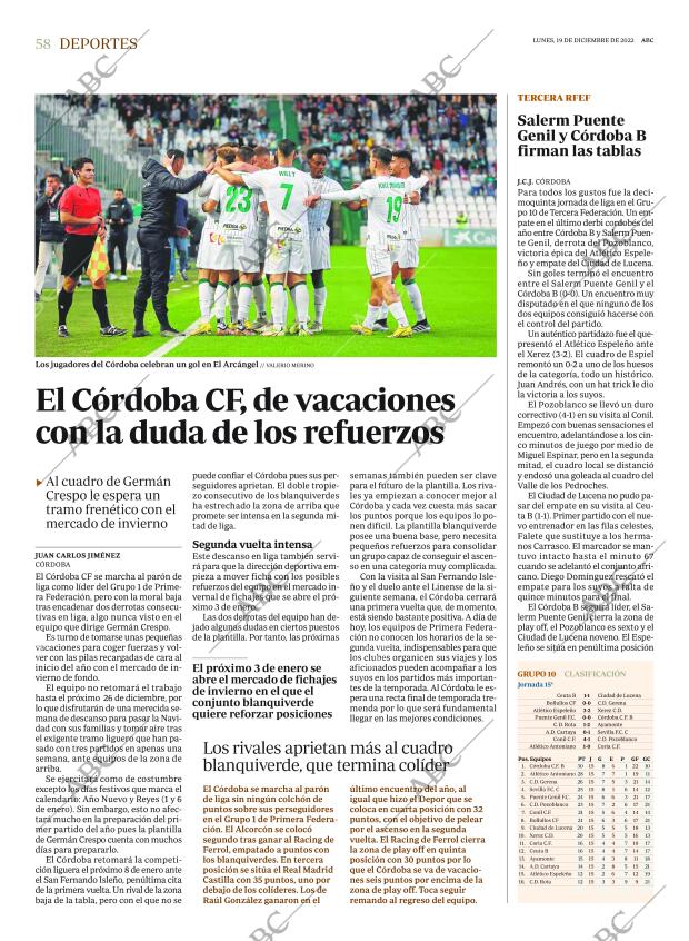 ABC CORDOBA 19-12-2022 página 58