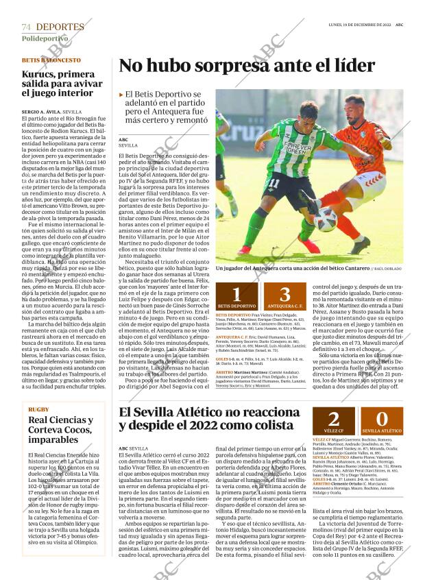 ABC SEVILLA 19-12-2022 página 74