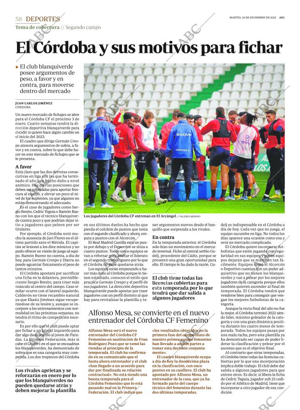 ABC CORDOBA 20-12-2022 página 58