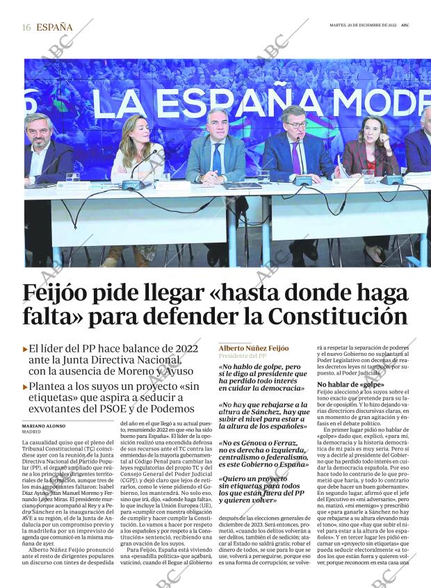 ABC MADRID 20-12-2022 página 16