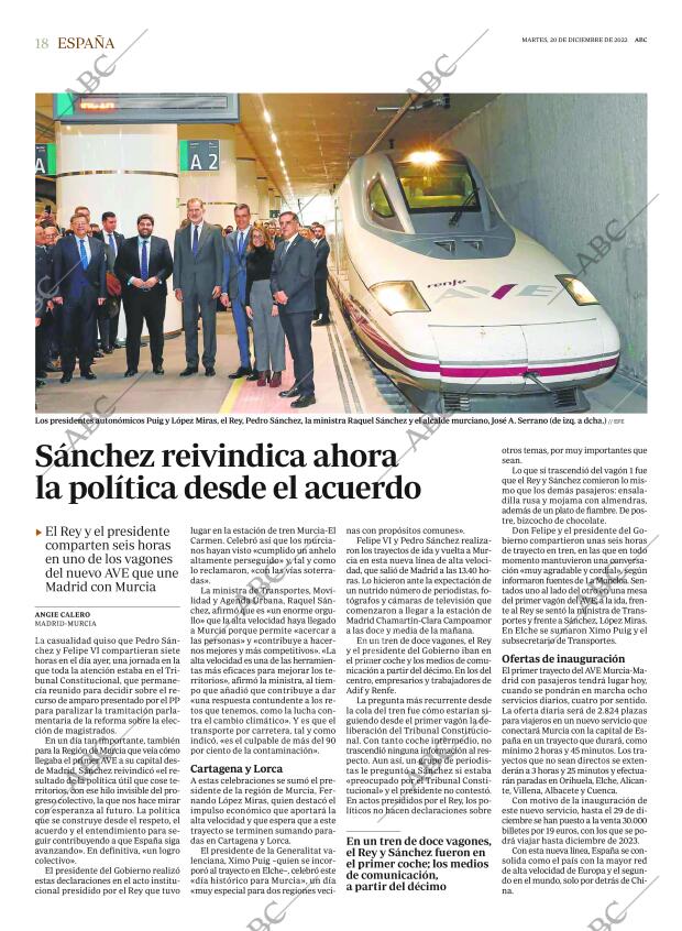 ABC MADRID 20-12-2022 página 18