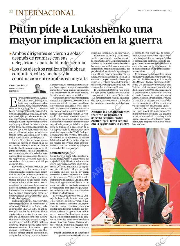 ABC MADRID 20-12-2022 página 22