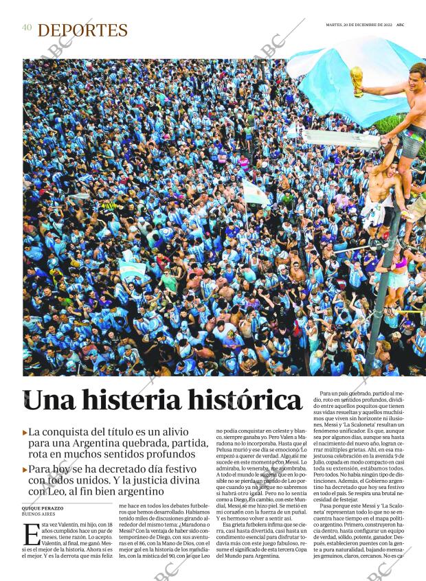 ABC MADRID 20-12-2022 página 40