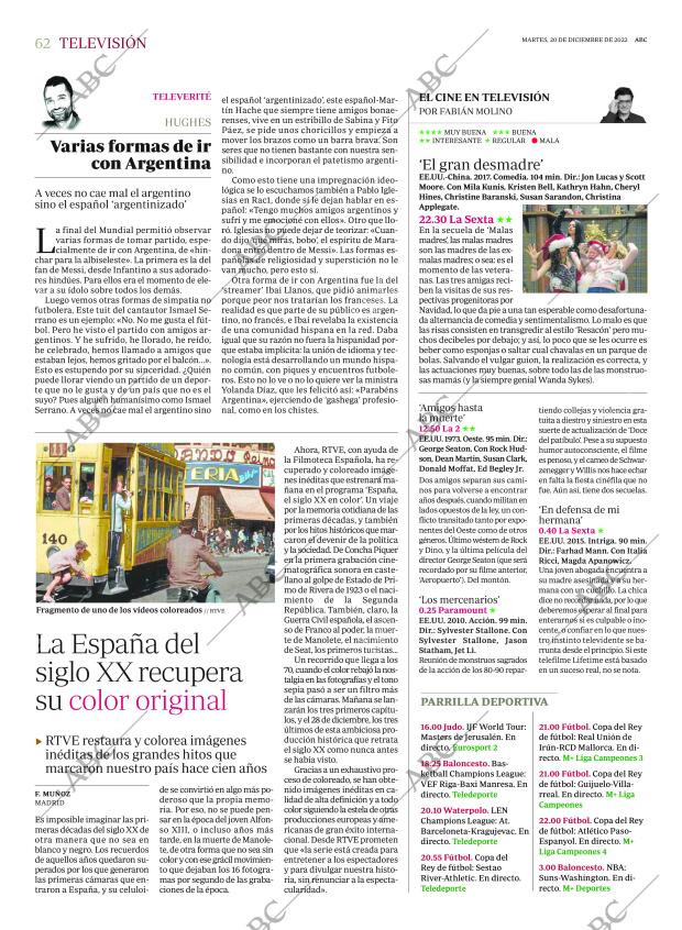 ABC MADRID 20-12-2022 página 62