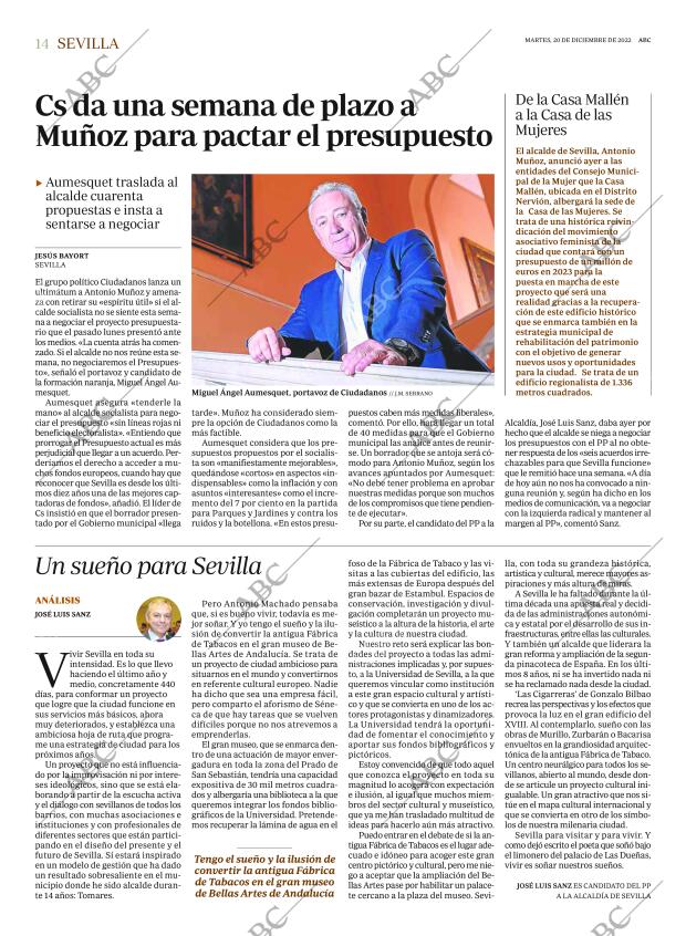 ABC SEVILLA 20-12-2022 página 14