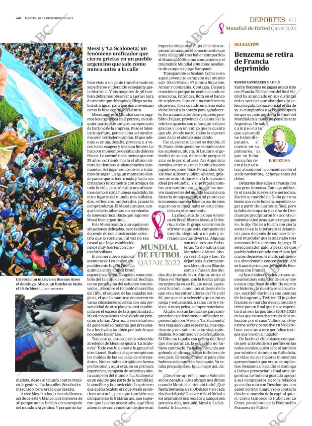 ABC SEVILLA 20-12-2022 página 63