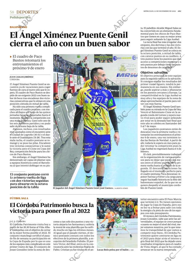 ABC CORDOBA 21-12-2022 página 58