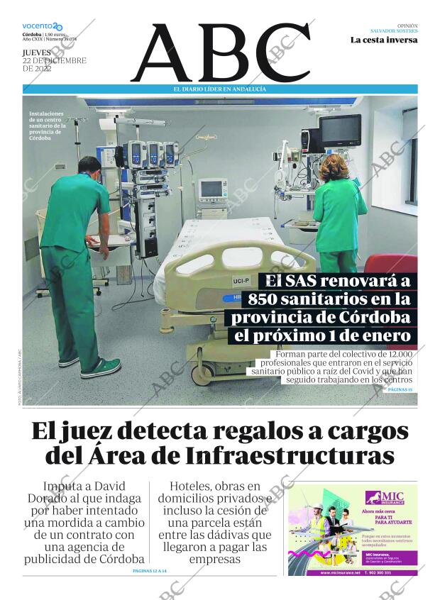 ABC CORDOBA 22-12-2022 página 1
