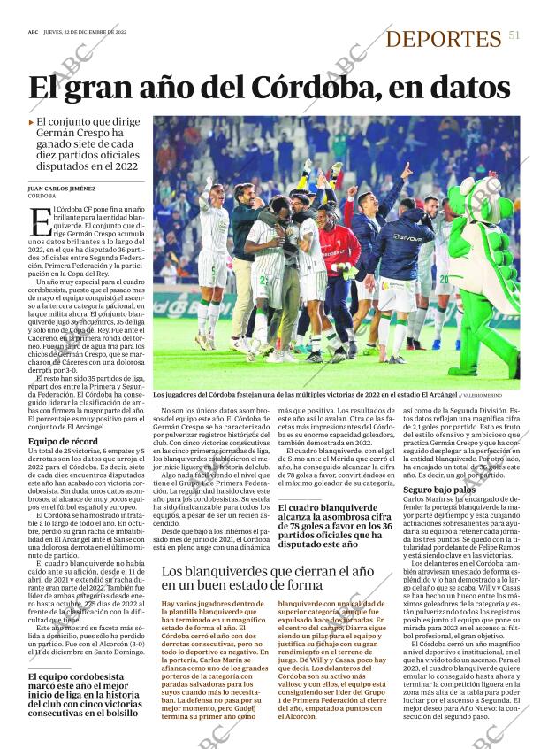 ABC CORDOBA 22-12-2022 página 51