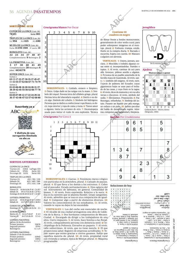 ABC MADRID 27-12-2022 página 56
