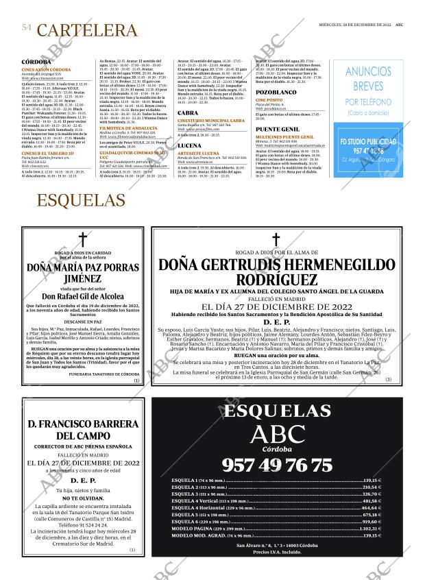 ABC CORDOBA 28-12-2022 página 54