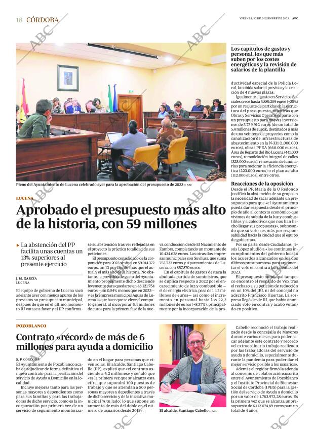 ABC CORDOBA 30-12-2022 página 18