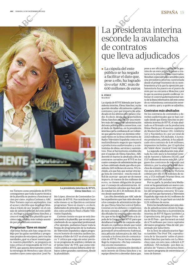 ABC MADRID 31-12-2022 página 15