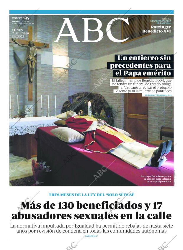 ABC MADRID 02-01-2023 página 1