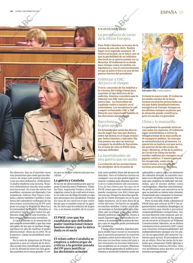 ABC MADRID 02-01-2023 página 15