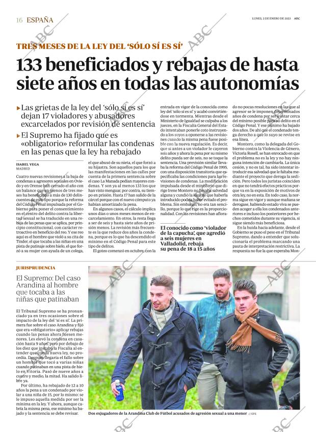 ABC MADRID 02-01-2023 página 16