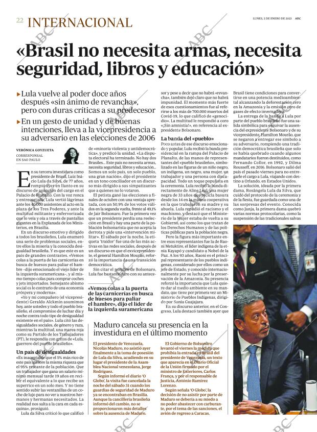 ABC MADRID 02-01-2023 página 22