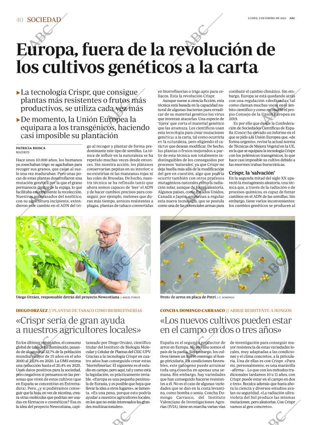 ABC MADRID 02-01-2023 página 40
