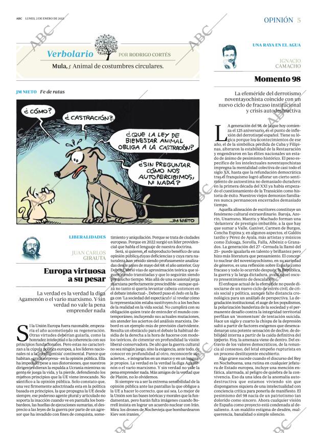ABC MADRID 02-01-2023 página 5