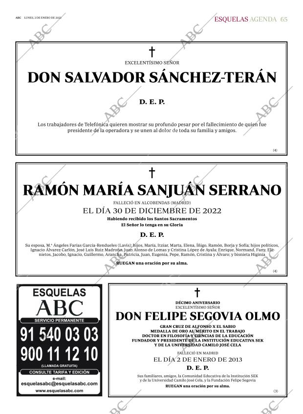 ABC MADRID 02-01-2023 página 65