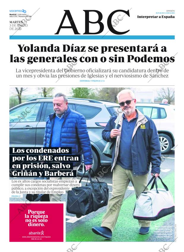 ABC MADRID 03-01-2023 página 1
