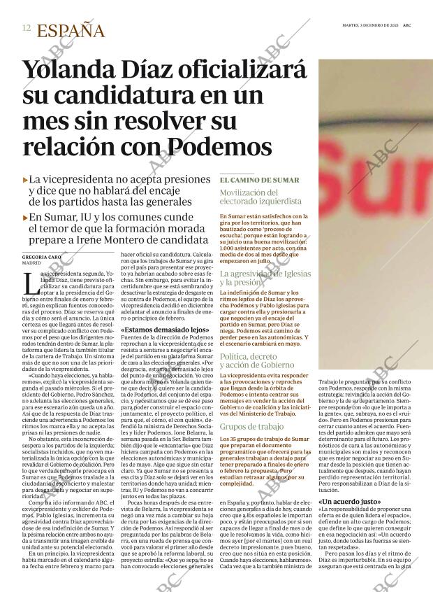 ABC MADRID 03-01-2023 página 12