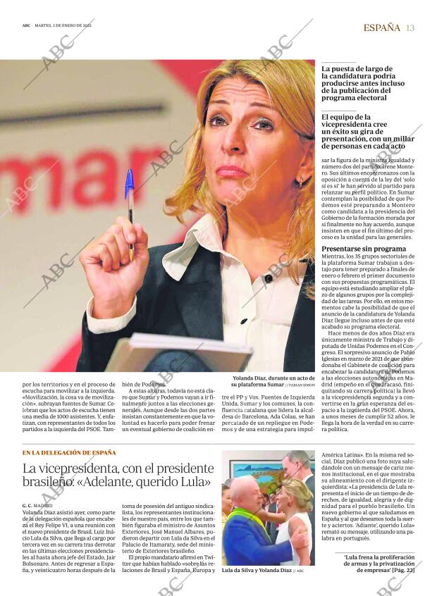 ABC MADRID 03-01-2023 página 13
