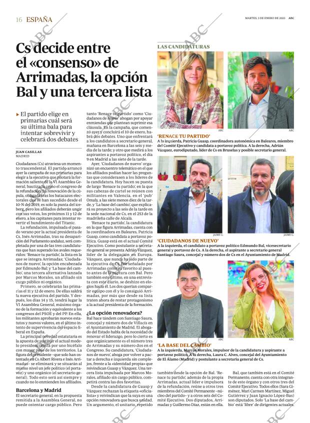 ABC MADRID 03-01-2023 página 16