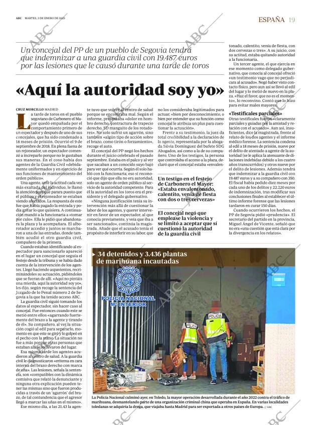 ABC MADRID 03-01-2023 página 19