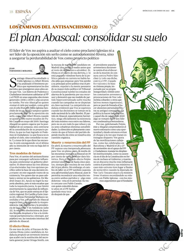 ABC MADRID 04-01-2023 página 18
