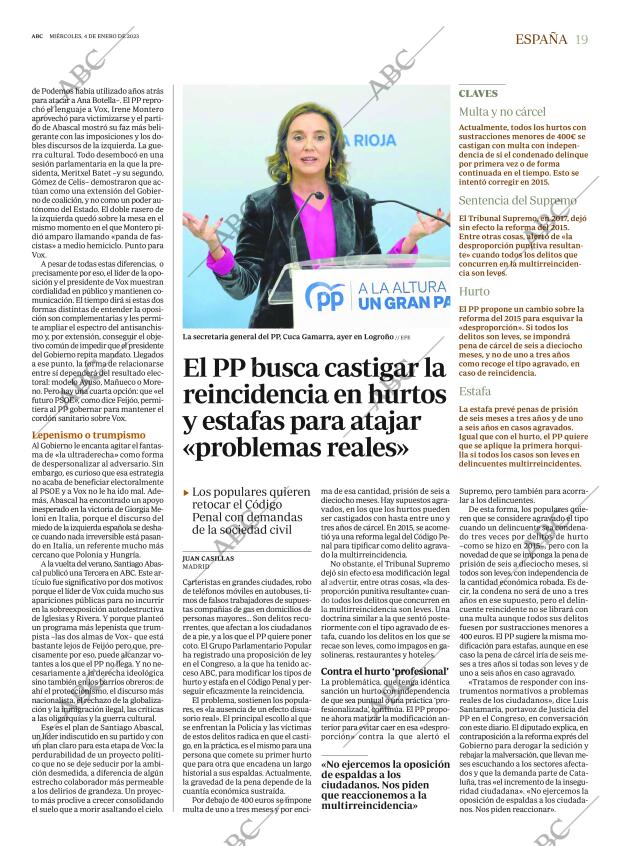 ABC MADRID 04-01-2023 página 19