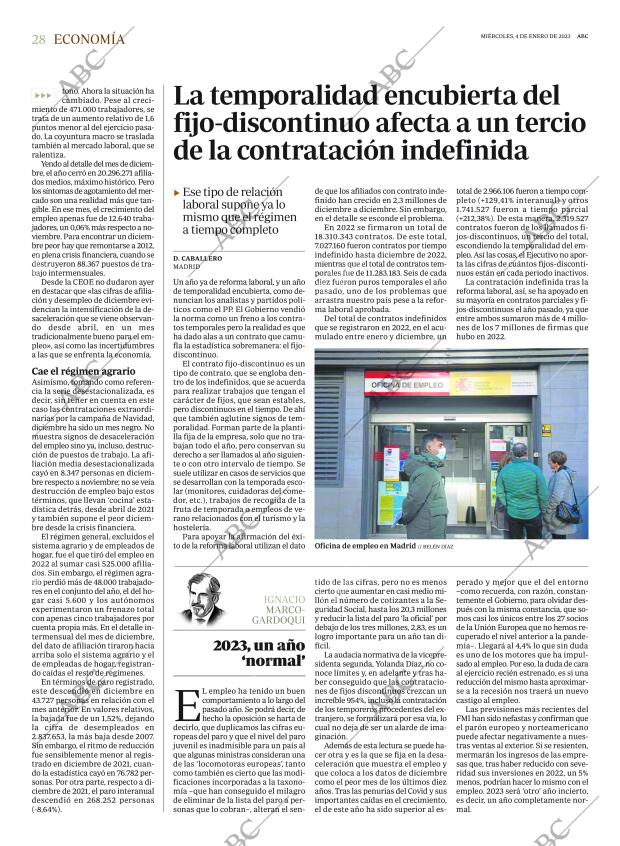 ABC MADRID 04-01-2023 página 28