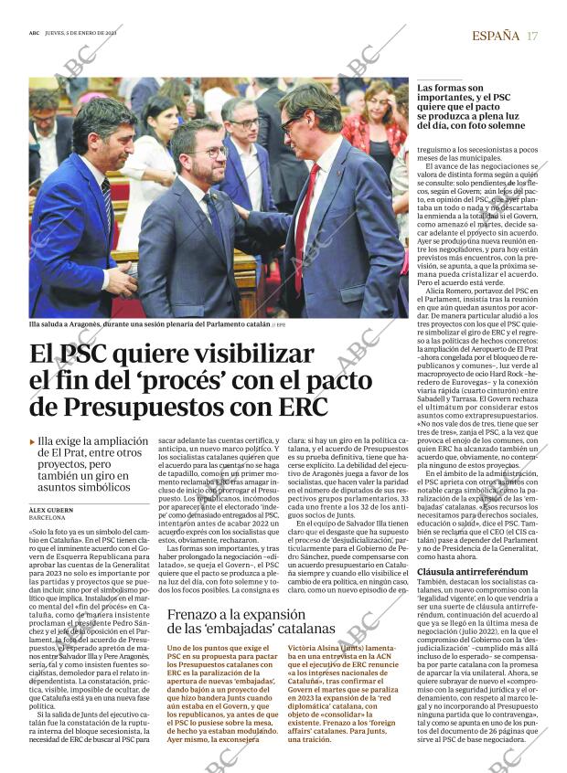 ABC MADRID 05-01-2023 página 17